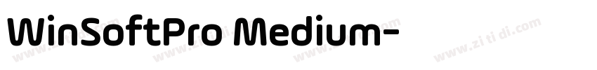 WinSoftPro Medium字体转换